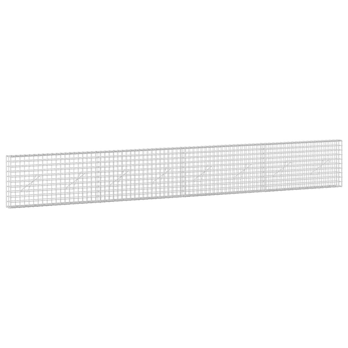 Gabion s 5 mm žicom i mrežom 5x5 cm 400x10x50 cm