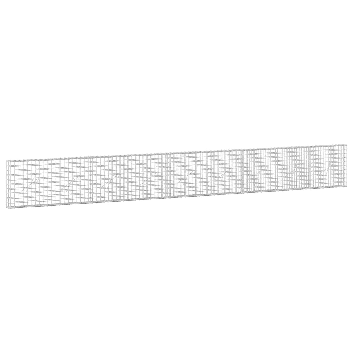 Gabion s 5 mm žicom i mrežom 5x5 cm 450x10x50 cm