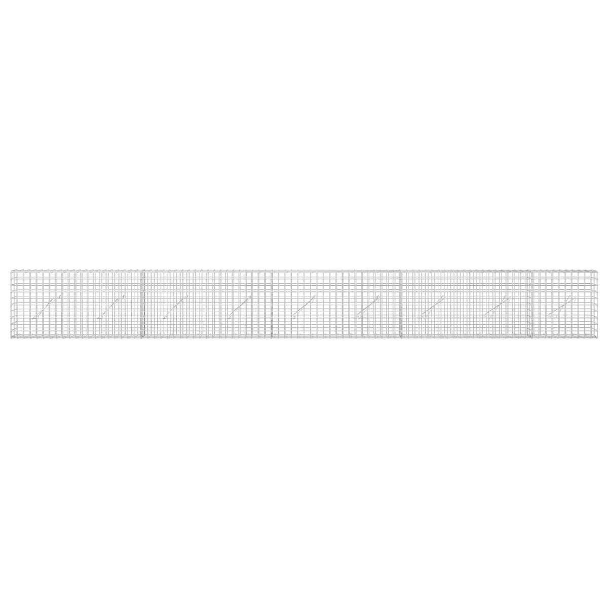 Gabion s 5 mm žicom i mrežom 5x5 cm 450x10x50 cm