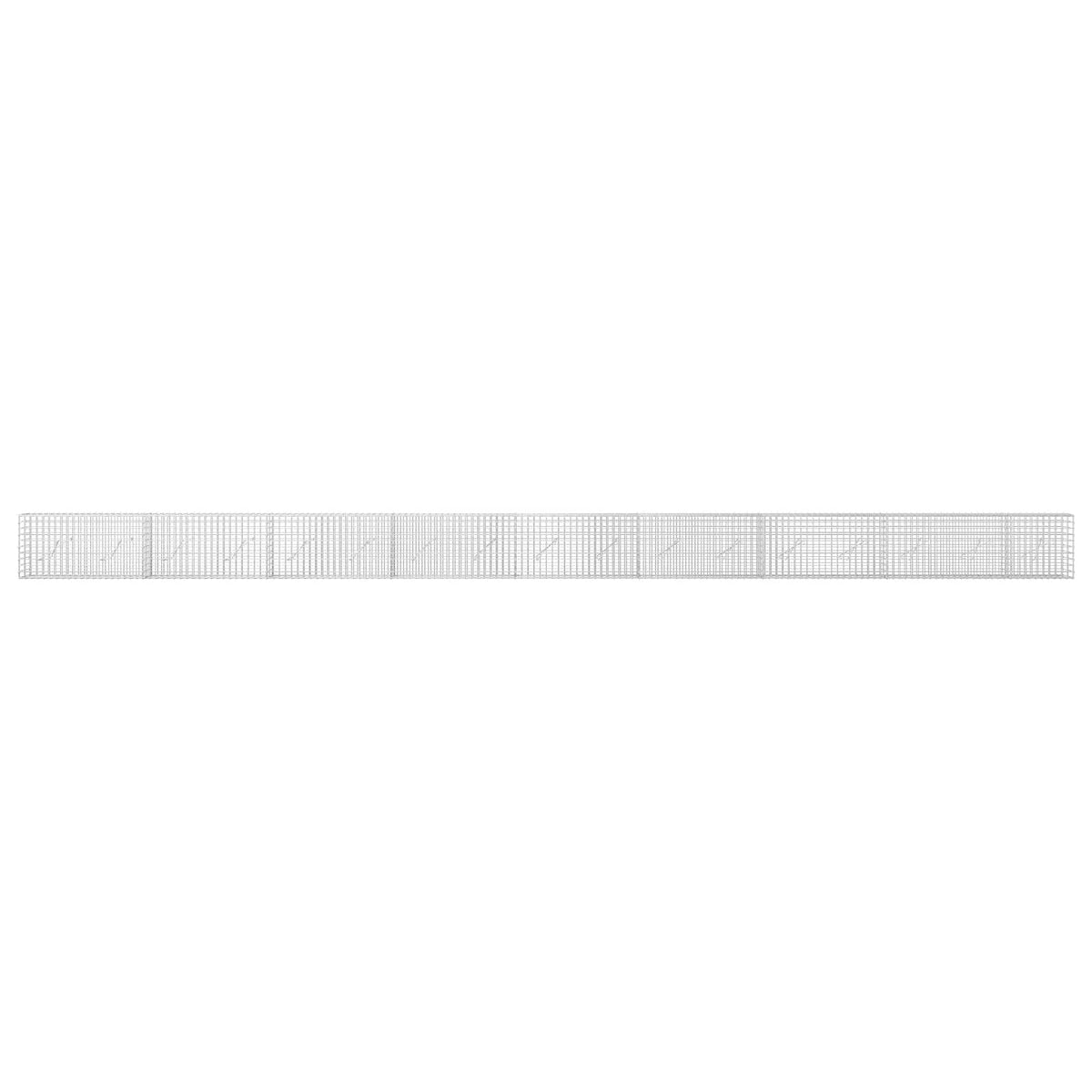 Gabion s 5 mm žicom i mrežom 5x5 cm 850x10x50 cm