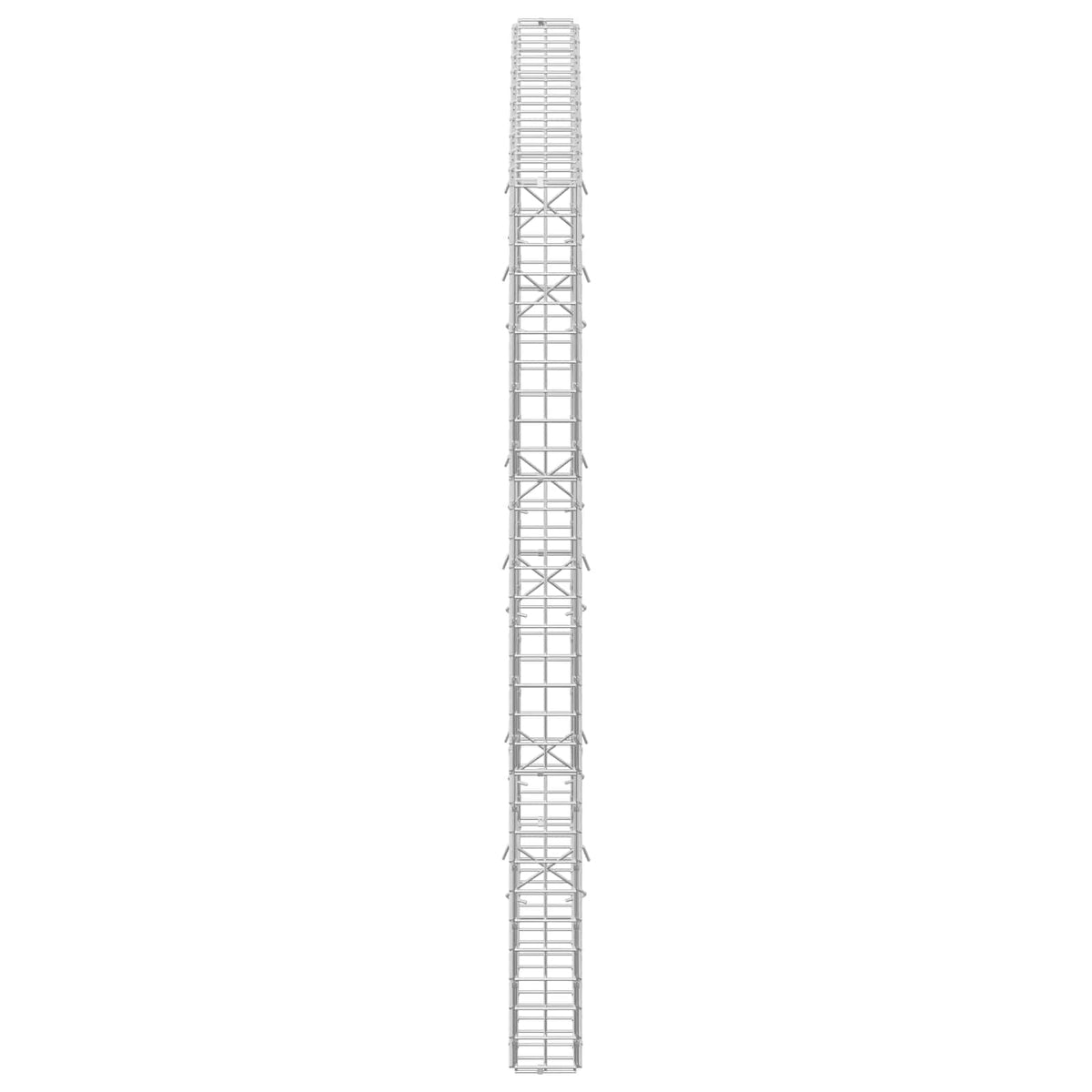 Gabion s 5 mm žicom i mrežom 5x5 cm 100x10x150 cm