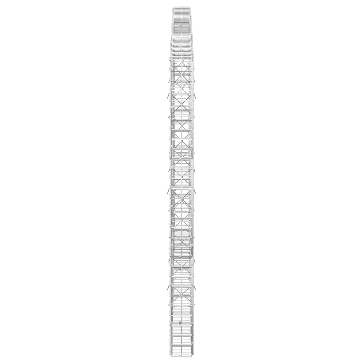 Gabion s 5 mm žicom i mrežom 5x5 cm 250x10x150 cm