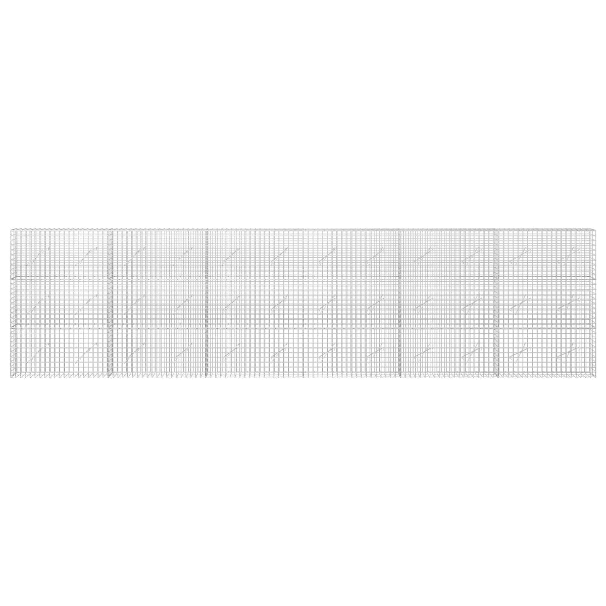 Gabion s 5 mm žicom i mrežom 5x5 cm 600x10x150 cm