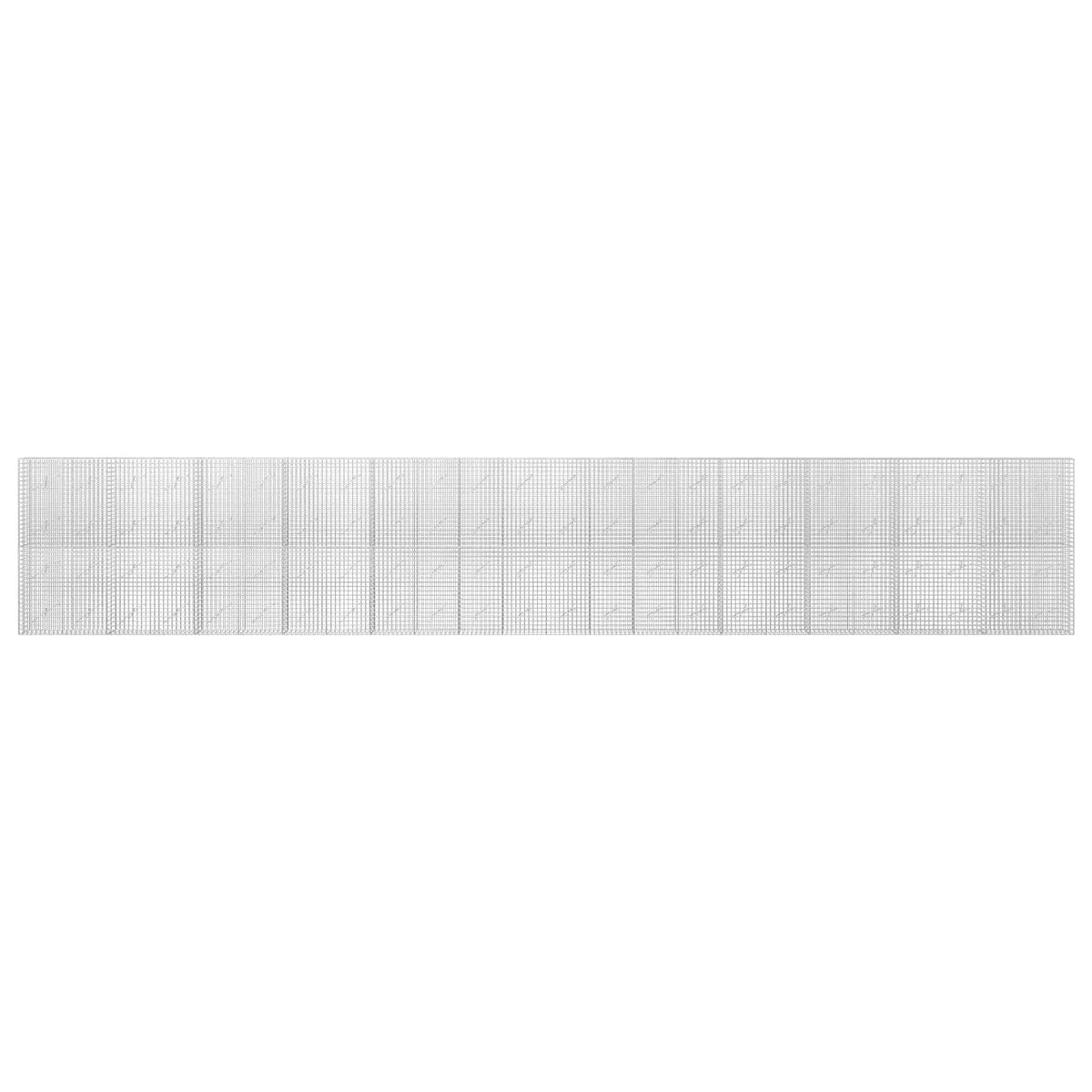 Gabion s 5 mm žicom i mrežom 5x5 cm 1200x10x200 cm
