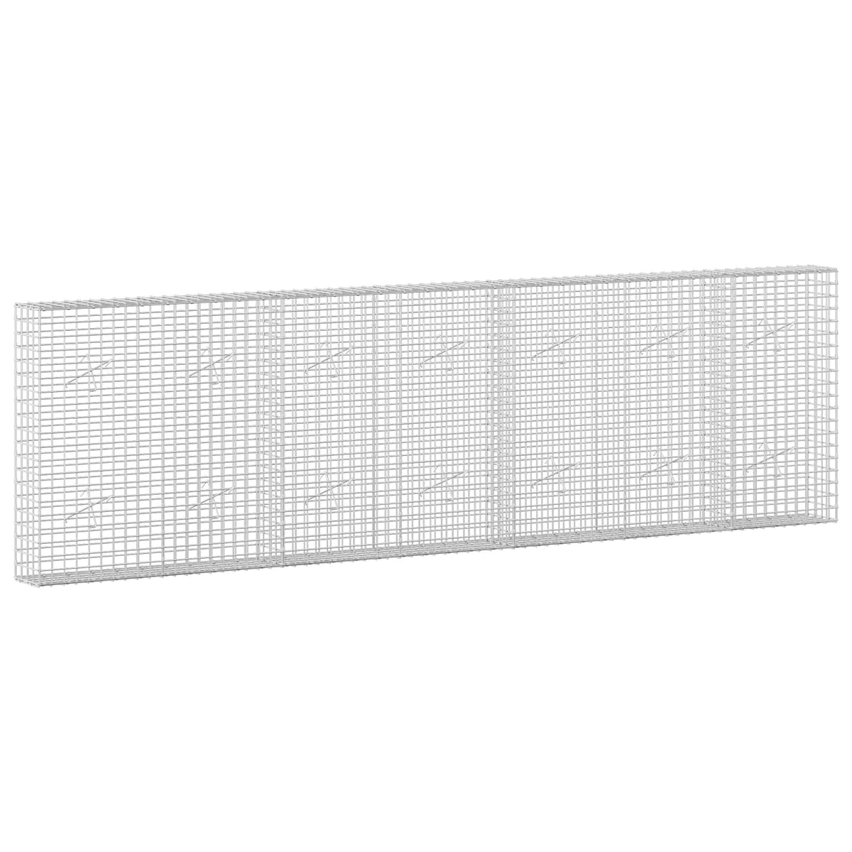 Gabion s 5 mm žicom i mrežom 5x5 cm 350x20x100 cm