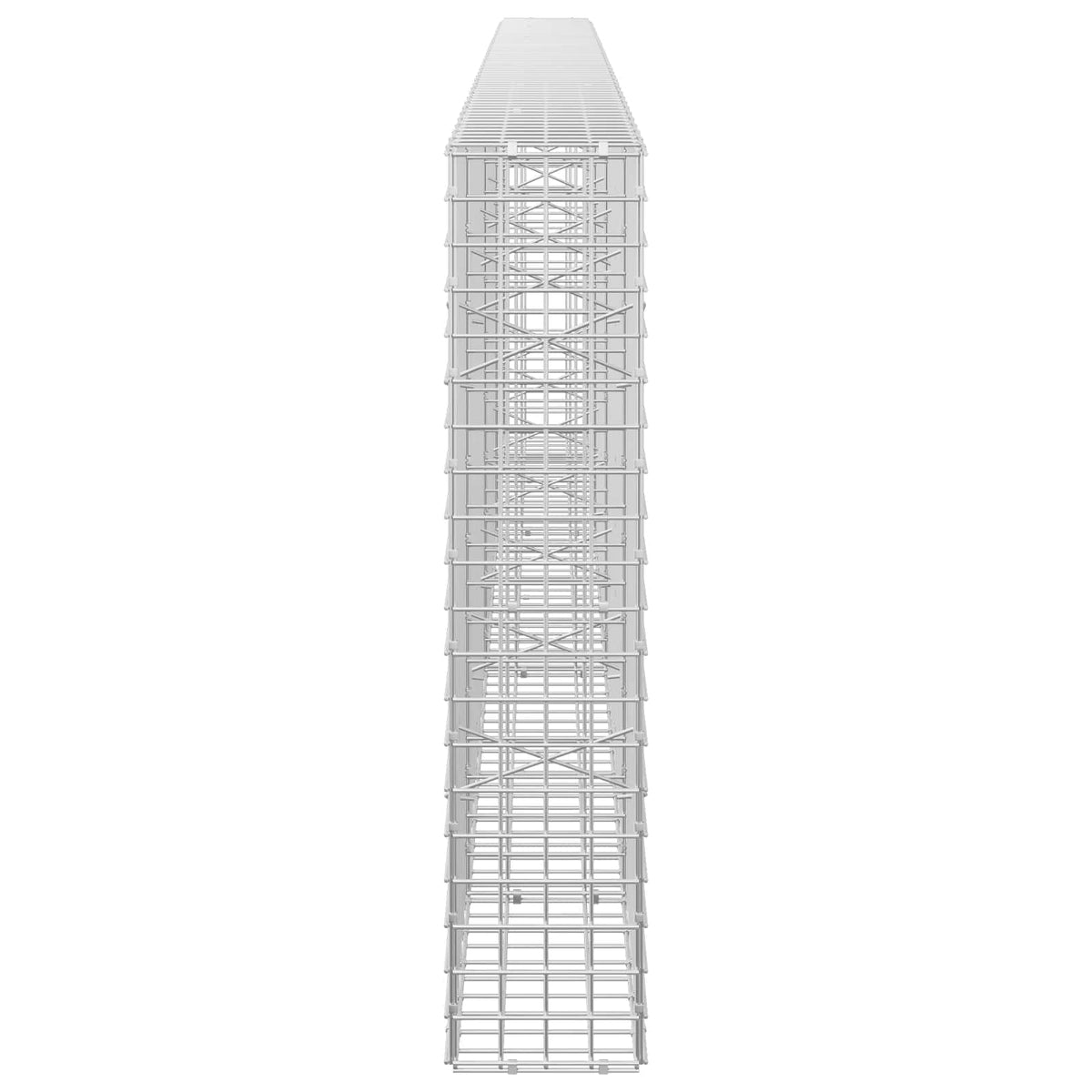 Gabion s 5 mm žicom i mrežom 5x5 cm 350x20x100 cm