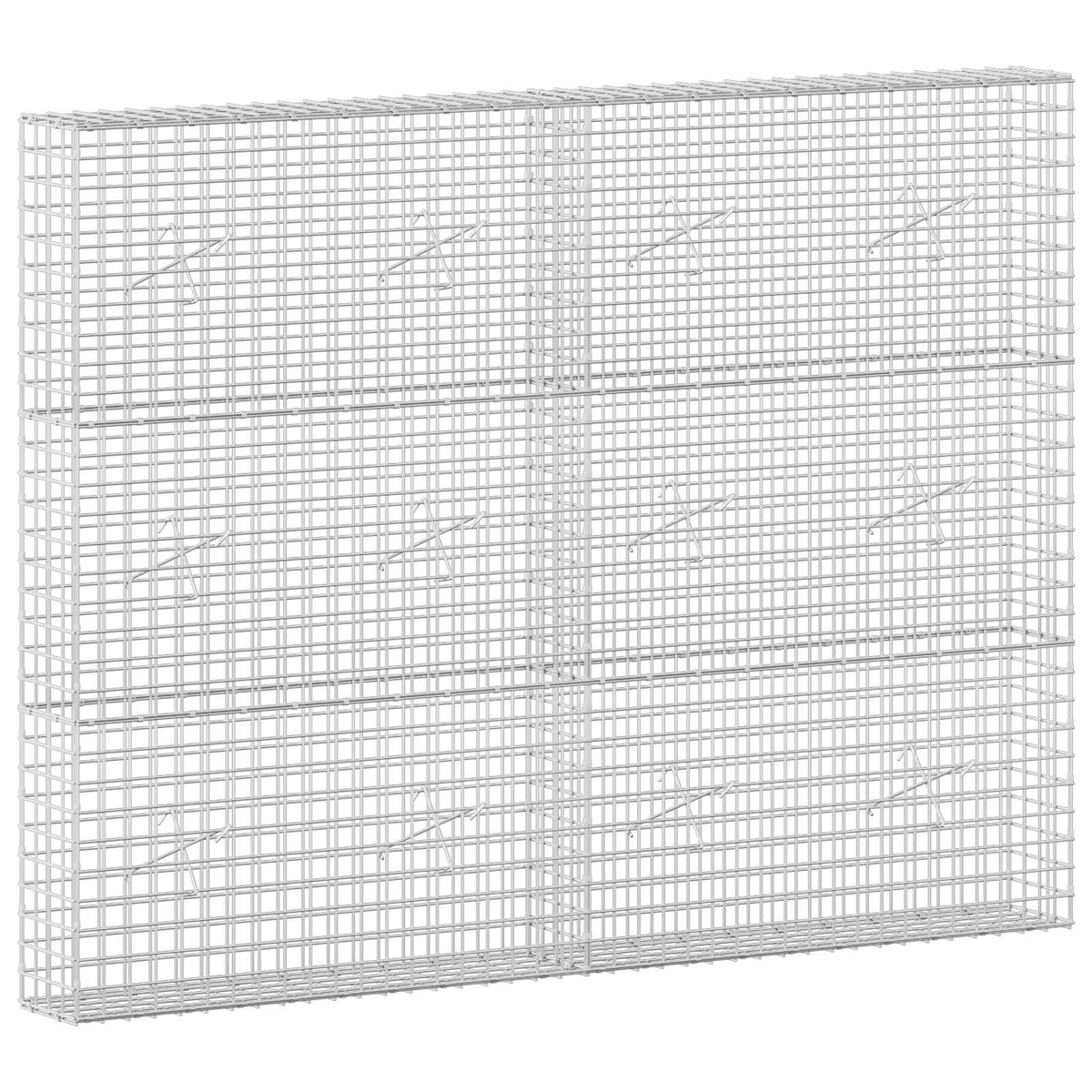 Gabion s 5 mm žicom i mrežom 5x5 cm 200x20x150 cm