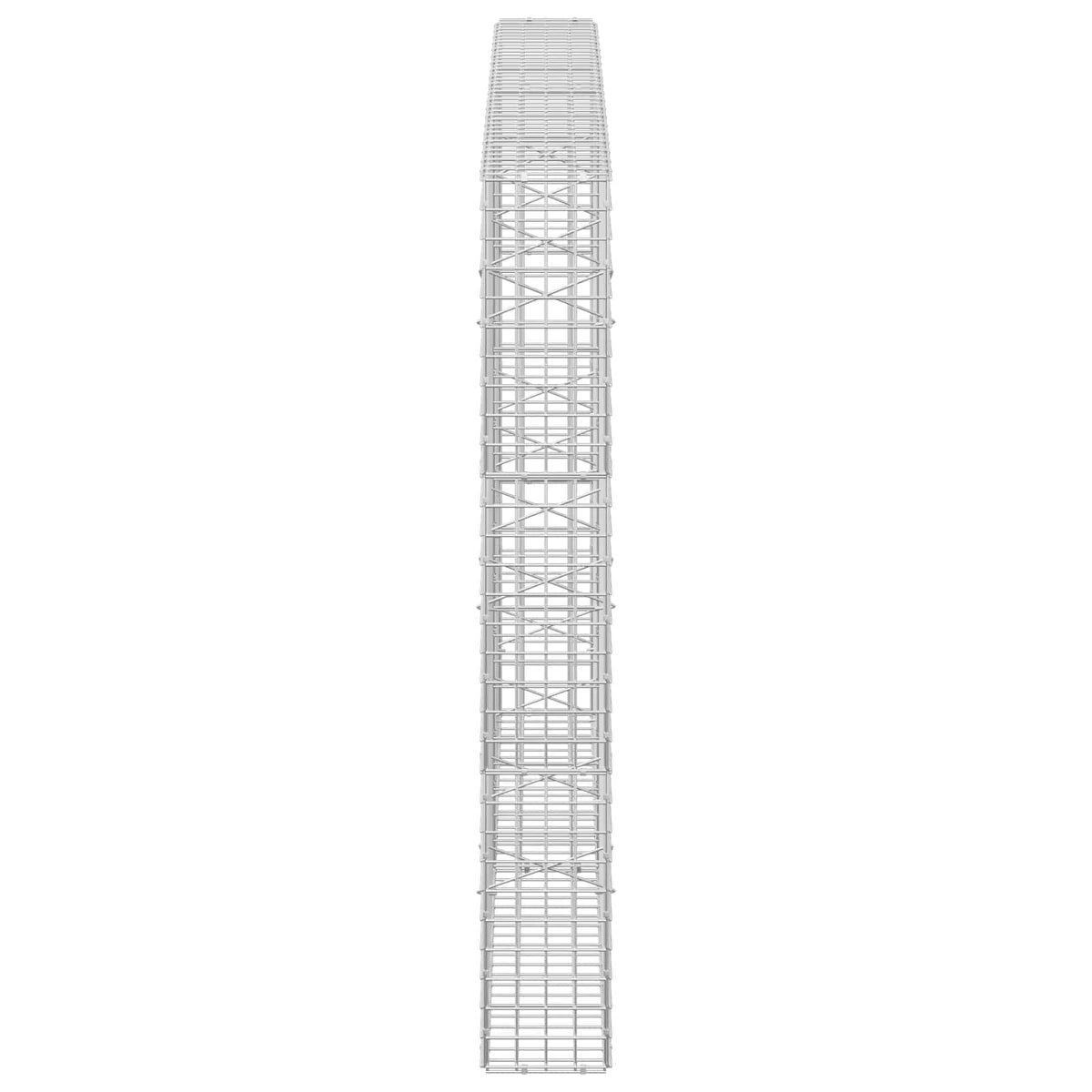 Gabion s 5 mm žicom i mrežom 5x5 cm 200x20x150 cm