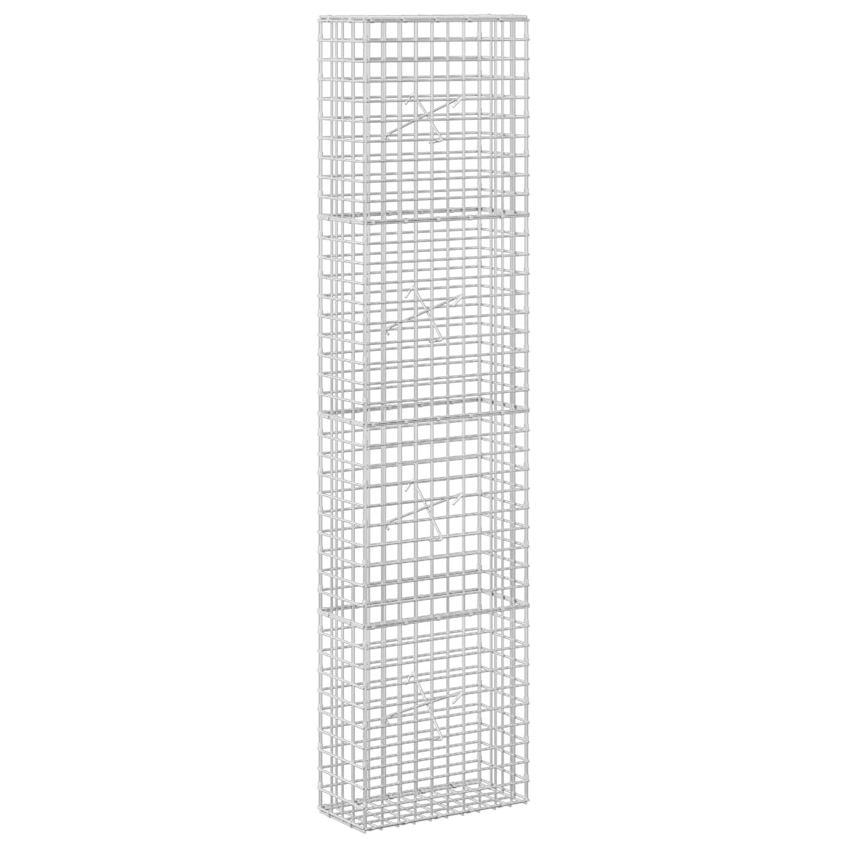 Gabion s 5 mm žicom i mrežom 5x5 cm 50x20x200 cm