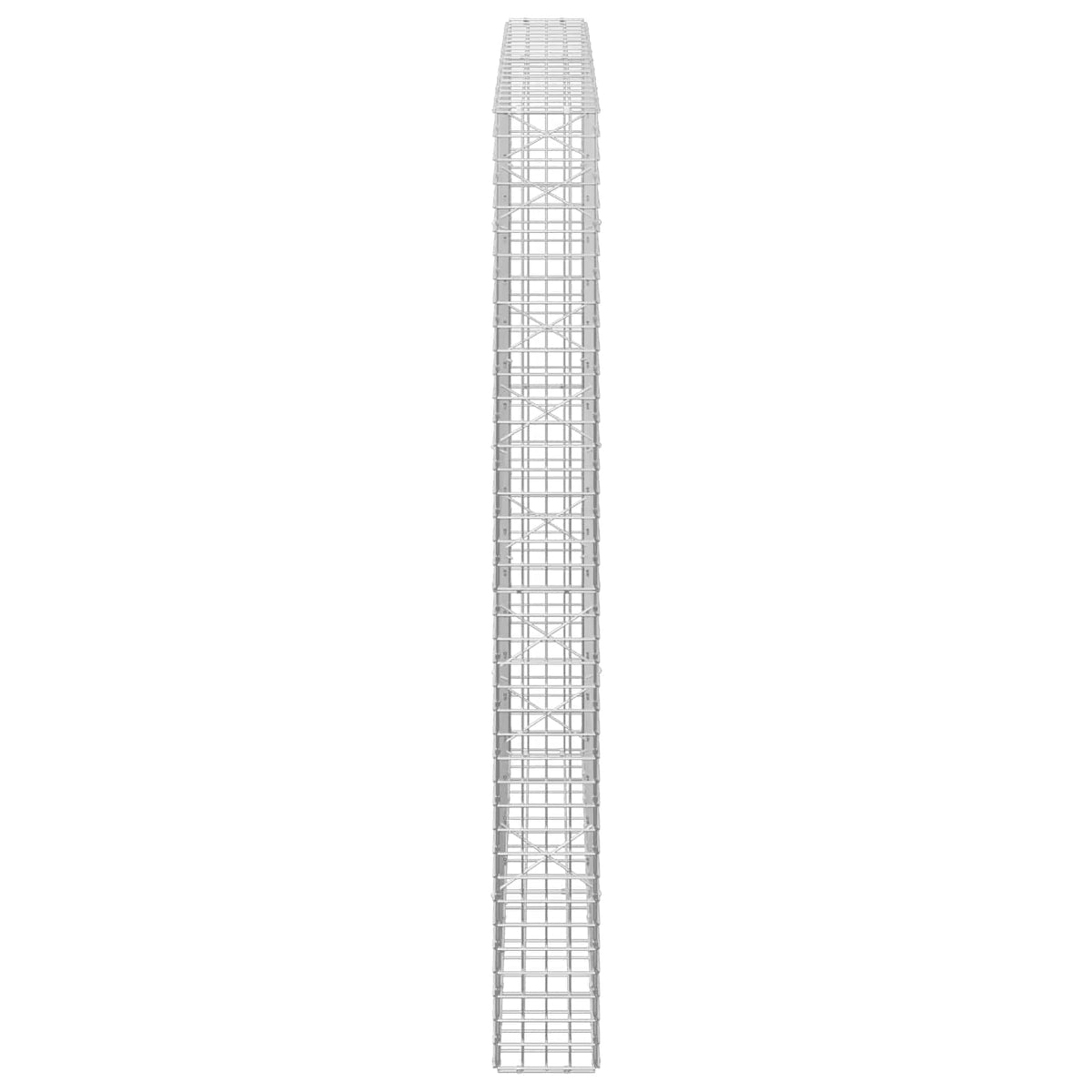 Gabion s 5 mm žicom i mrežom 5x5 cm 100x20x200 cm