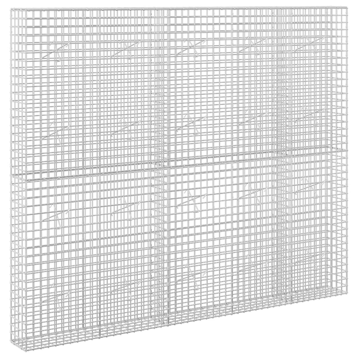 Gabion s 5 mm žicom i mrežom 5x5 cm 250x20x200 cm