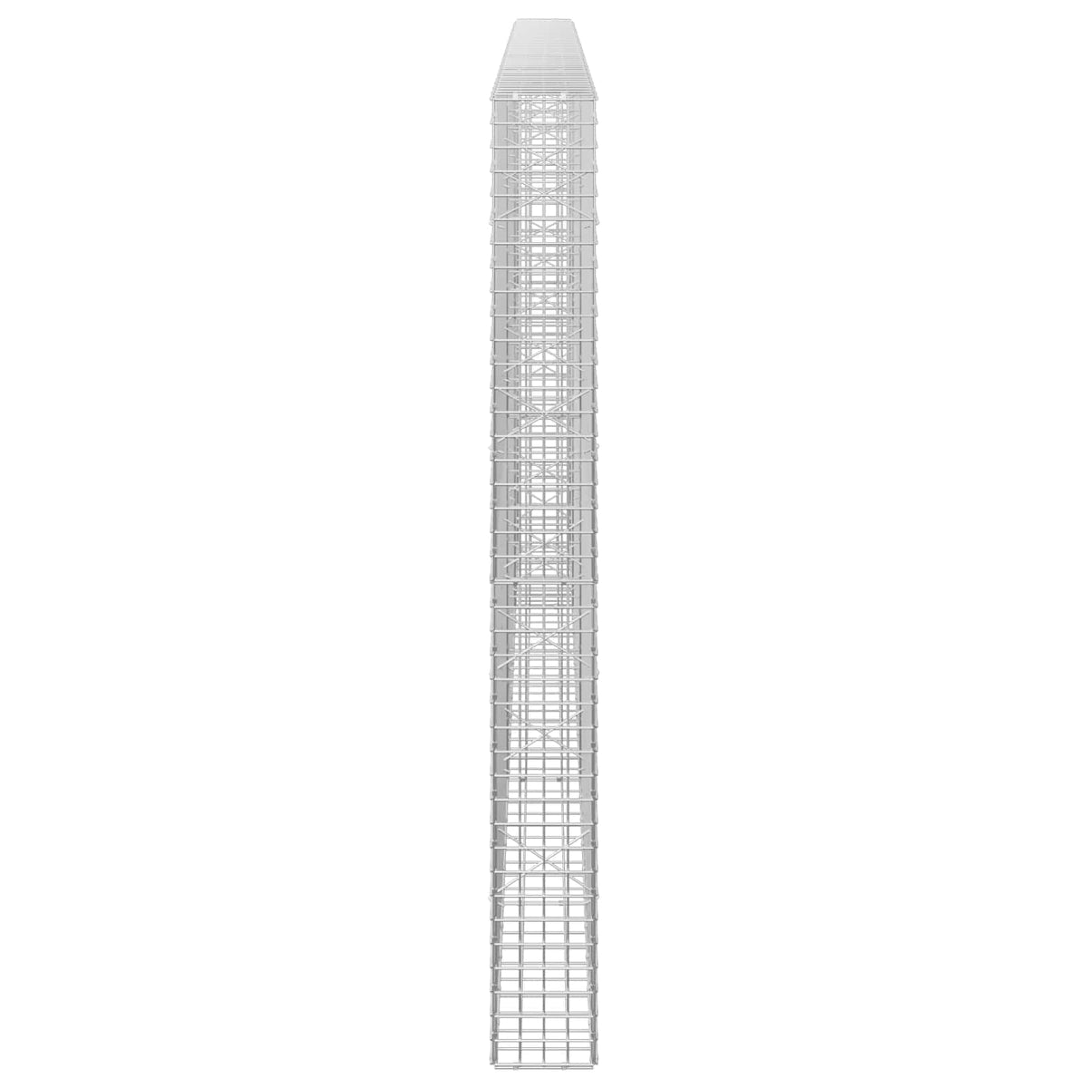 Gabion s 5 mm žicom i mrežom 5x5 cm 250x20x200 cm