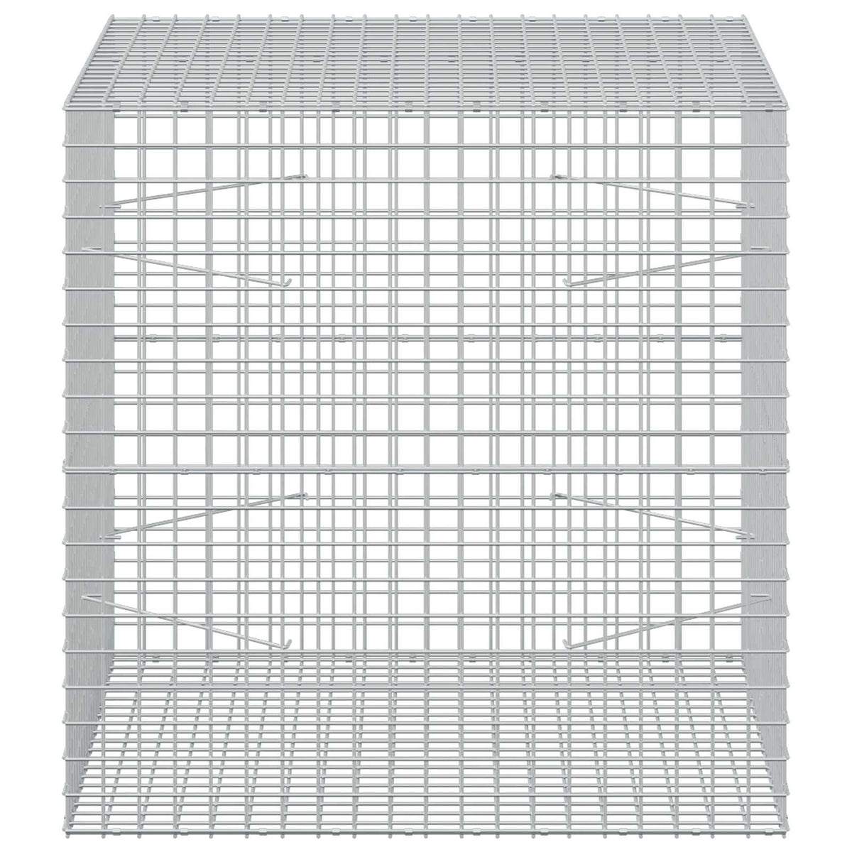 Gabion s 5 mm žicom i mrežom 5x5 cm 100x100x100 cm