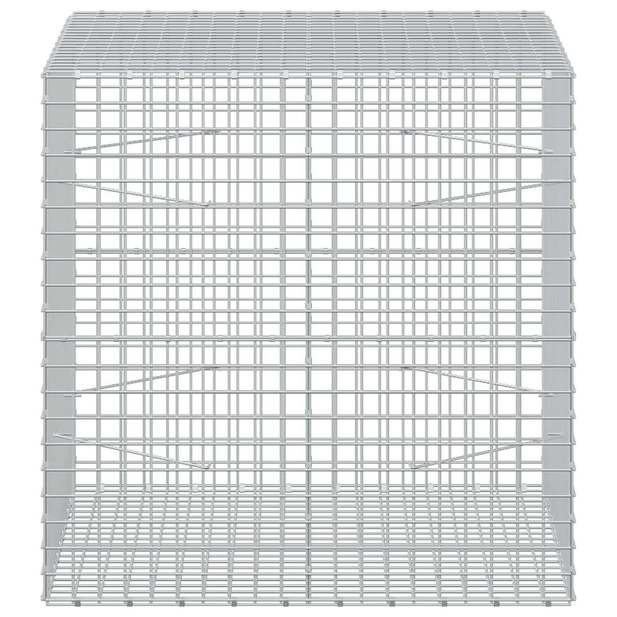 Gabion s 5 mm žicom i mrežom 5x5 cm 100x100x100 cm