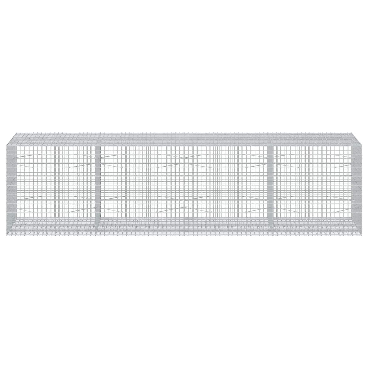 Gabion s 5 mm žicom i mrežom 5x5 cm 400x100x100 cm