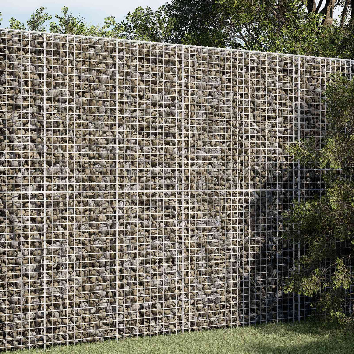 Gabion s 5 mm žicom i mrežom 5x5 cm 100x100x200 cm