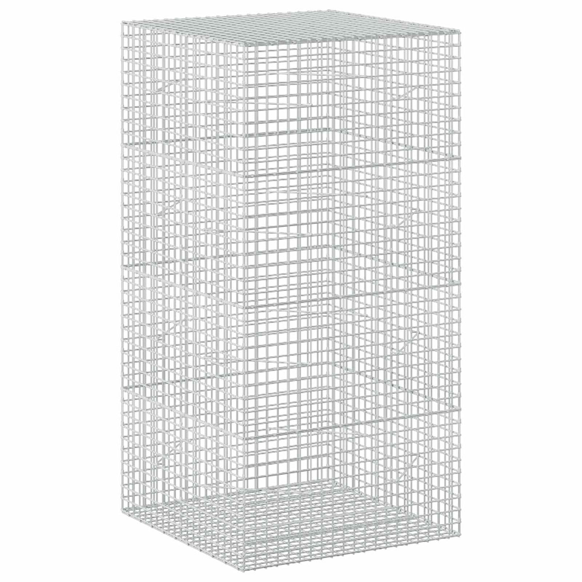 Gabion s 5 mm žicom i mrežom 5x5 cm 100x100x200 cm