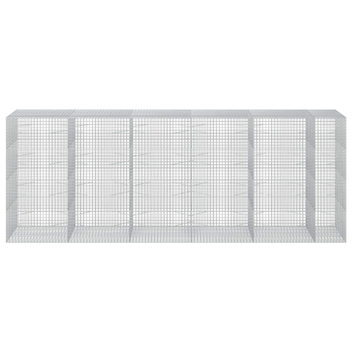 Gabion s žicom debljine 5 mm i mrežom 5x5 cm 550x100x200 cm