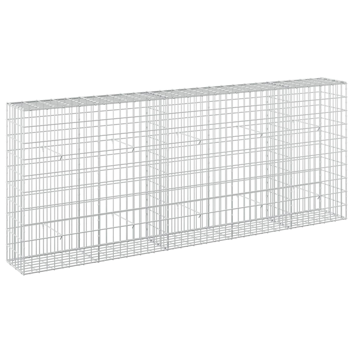 Gabion s žicom debljine 5 mm i mrežom 5x10 cm 250x30x100 cm