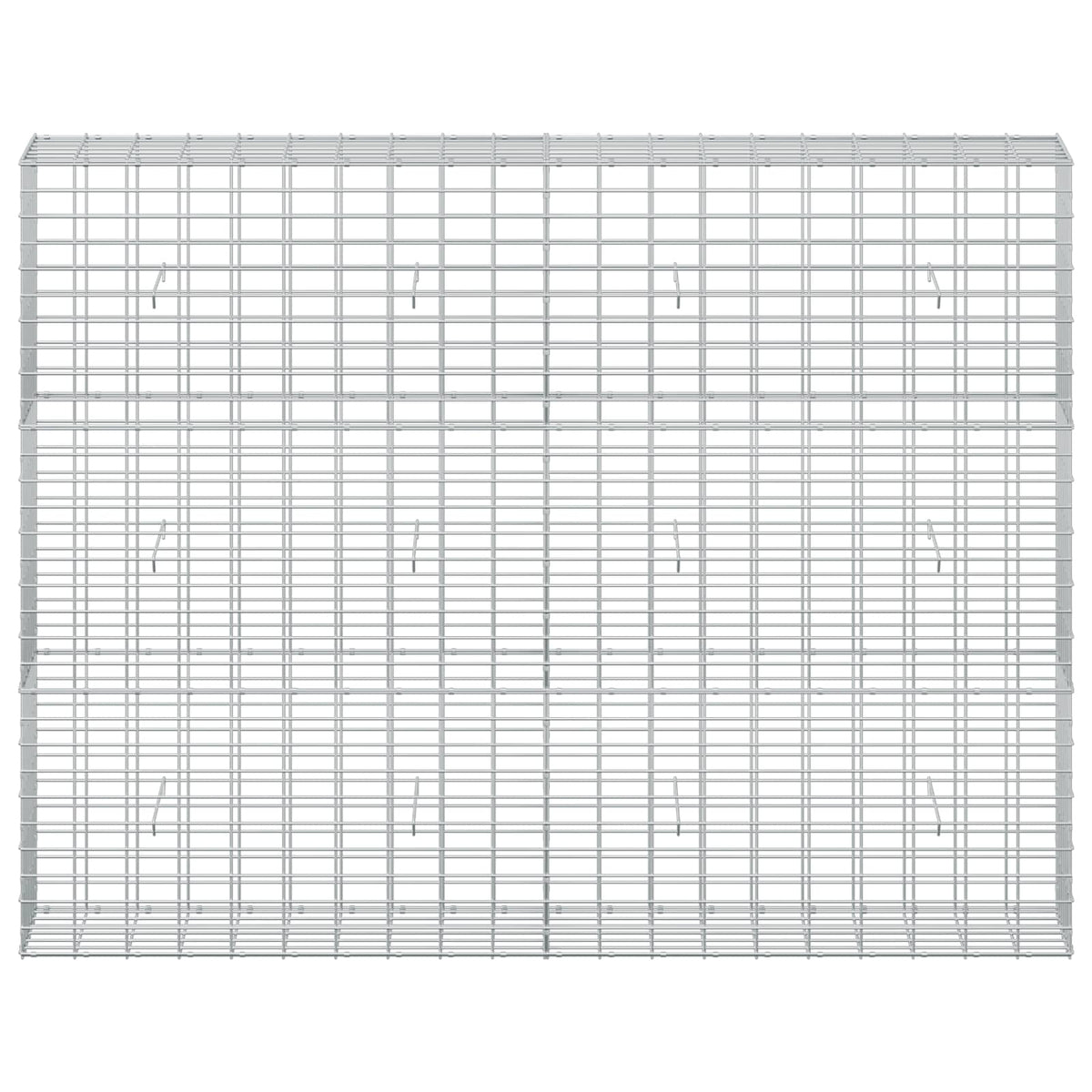 Gabion s žicom debljine 5 mm i mrežom 5x10 cm 200x30x150 cm