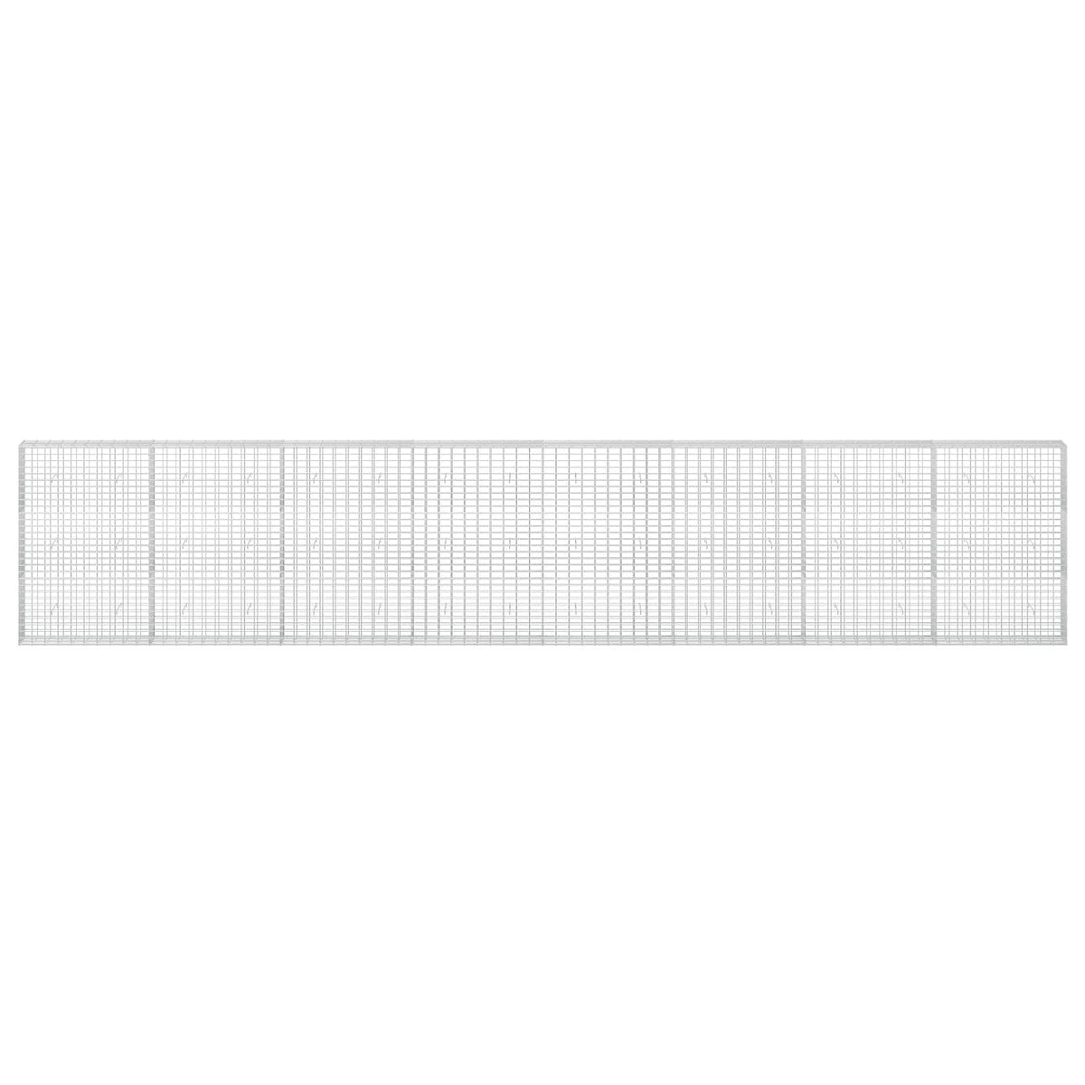 Gabion s žicom debljine 5 mm i mrežom 5x10 cm 800x30x150 cm