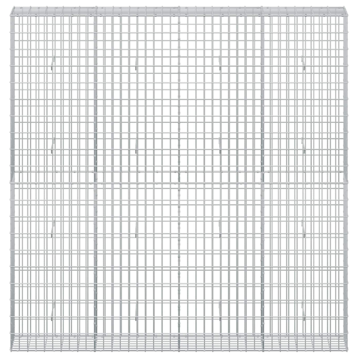 Gabion s žicom debljine 5 mm i mrežom 5x10 cm 200x30x200 cm
