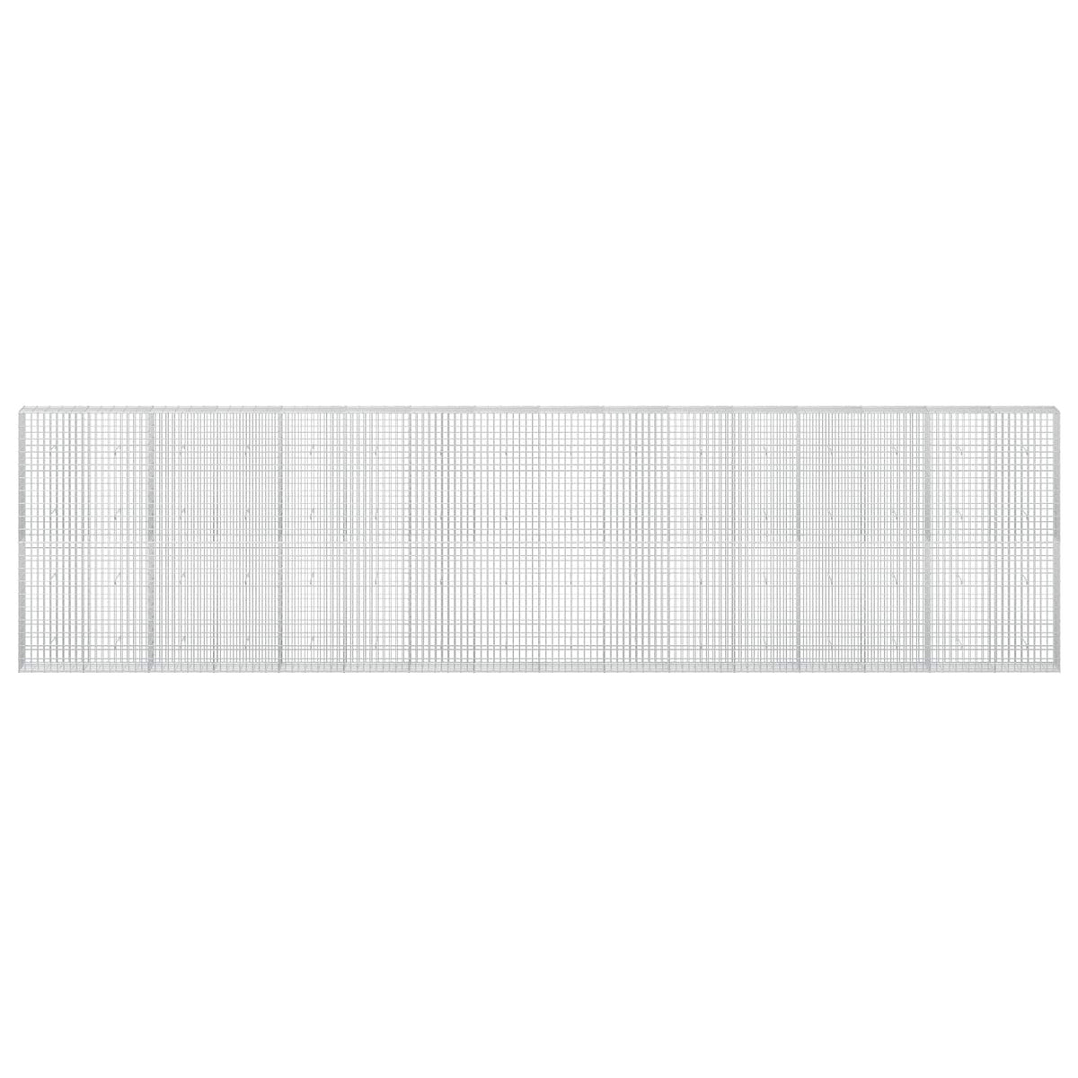 Gabion s žicom debljine 5 mm i mrežom 5x10 cm 800x30x200 cm