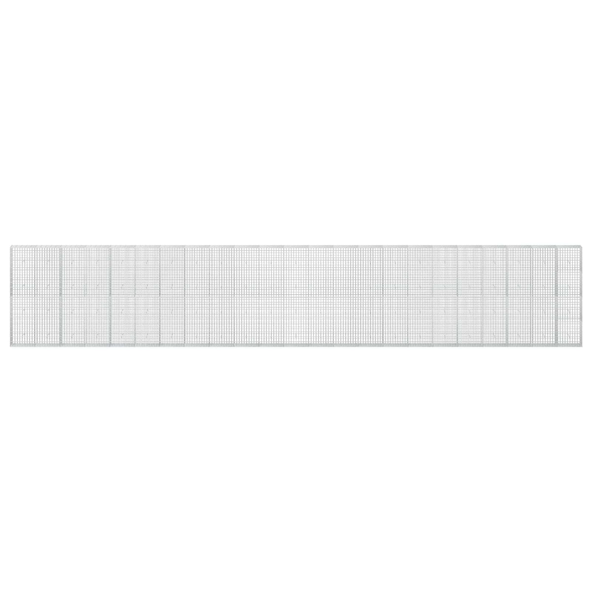 Gabion s žicom debljine 5 mm i mrežom 5x10 cm 1150x30x200 cm
