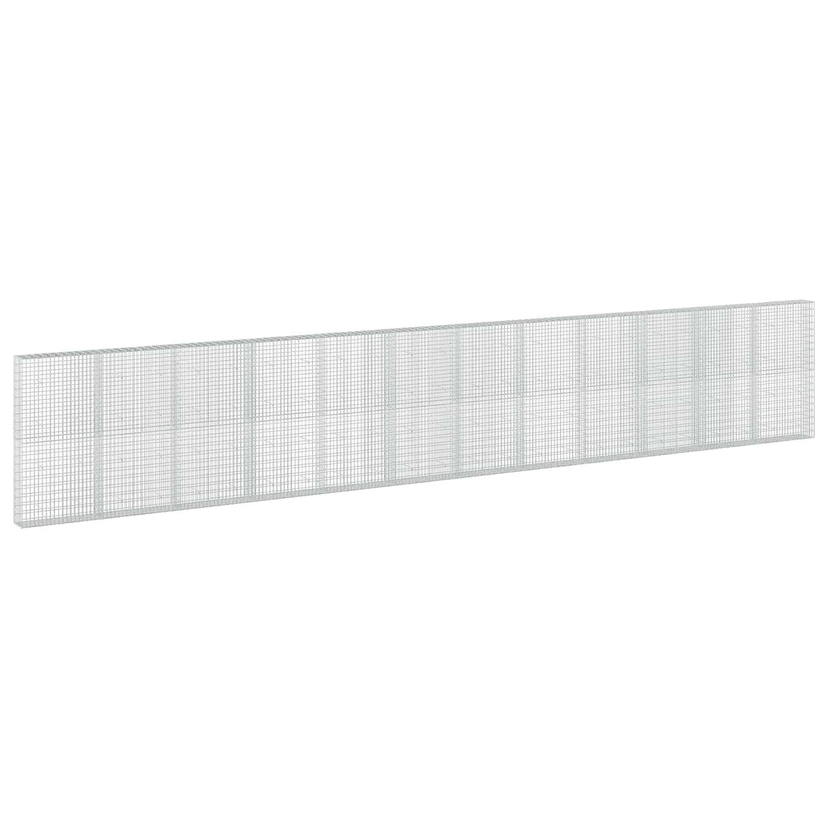 Gabion s žicom debljine 5 mm i mrežom 5x10 cm 1200x30x200 cm