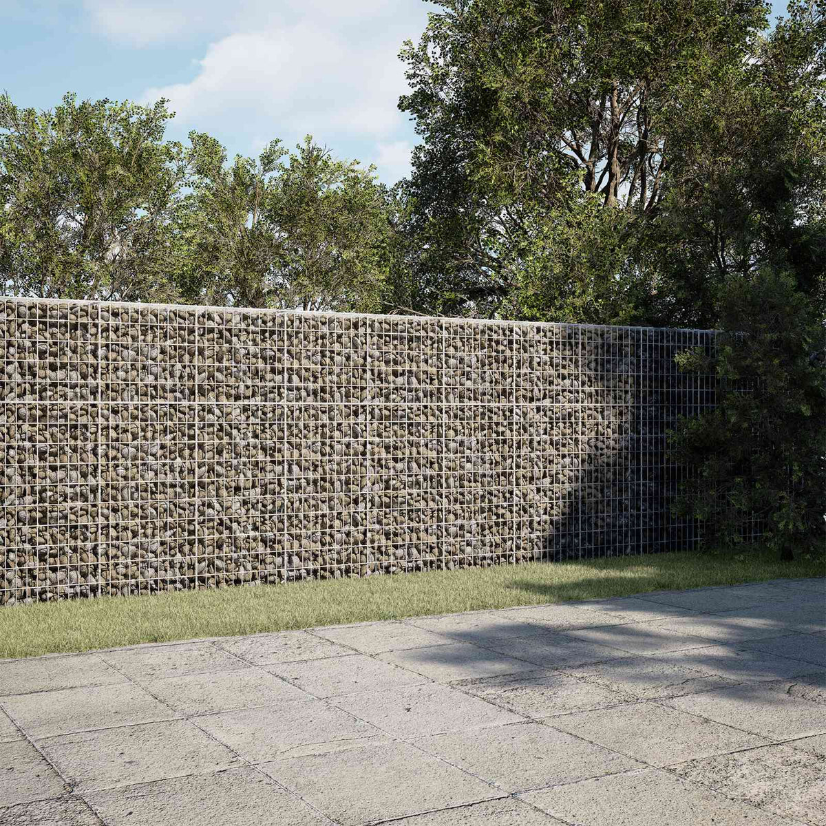 Gabion s žicom debljine 5 mm i mrežom 5x10 cm 600x50x150 cm