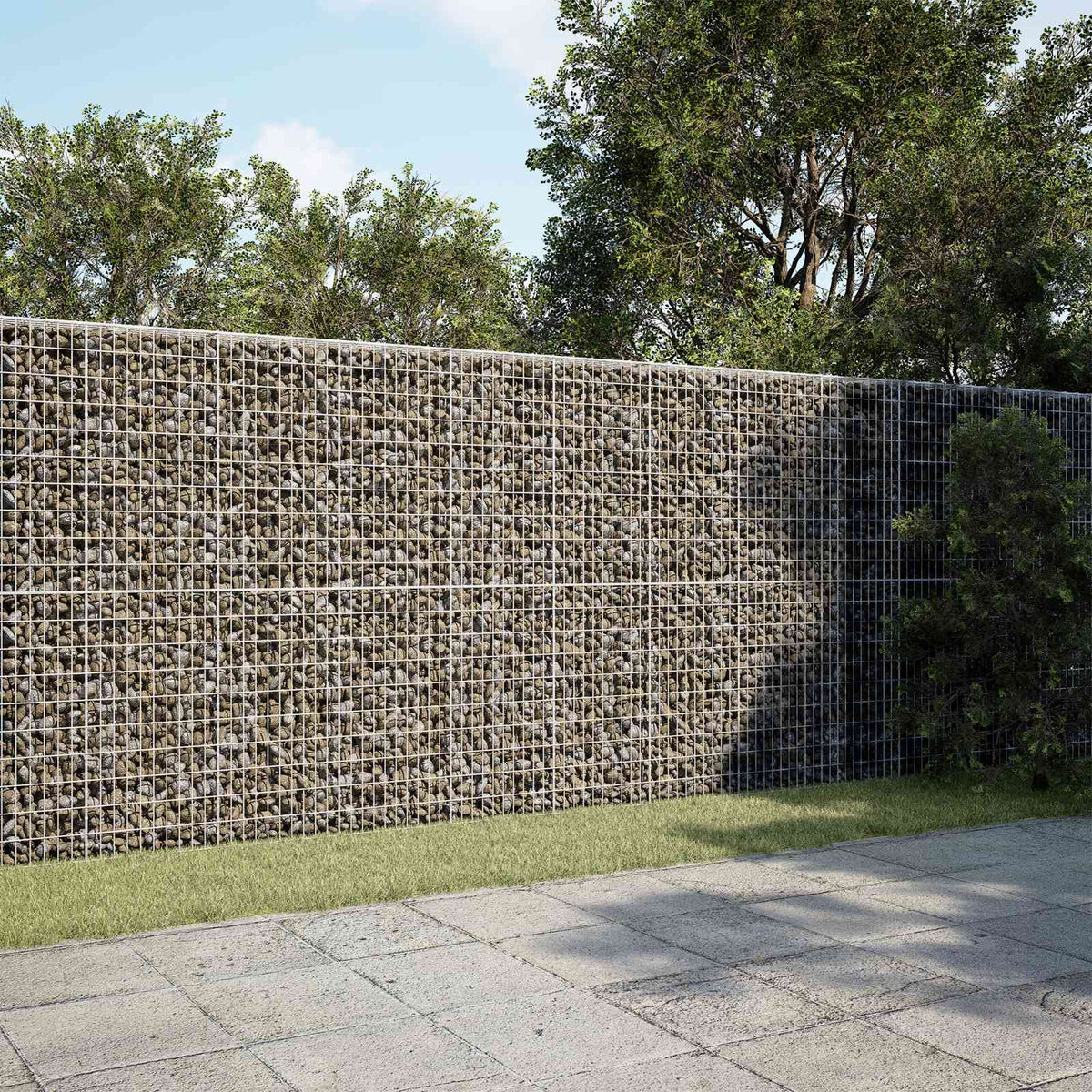 Gabion s žicom debljine 5 mm i mrežom 5x10 cm 350x50x200 cm