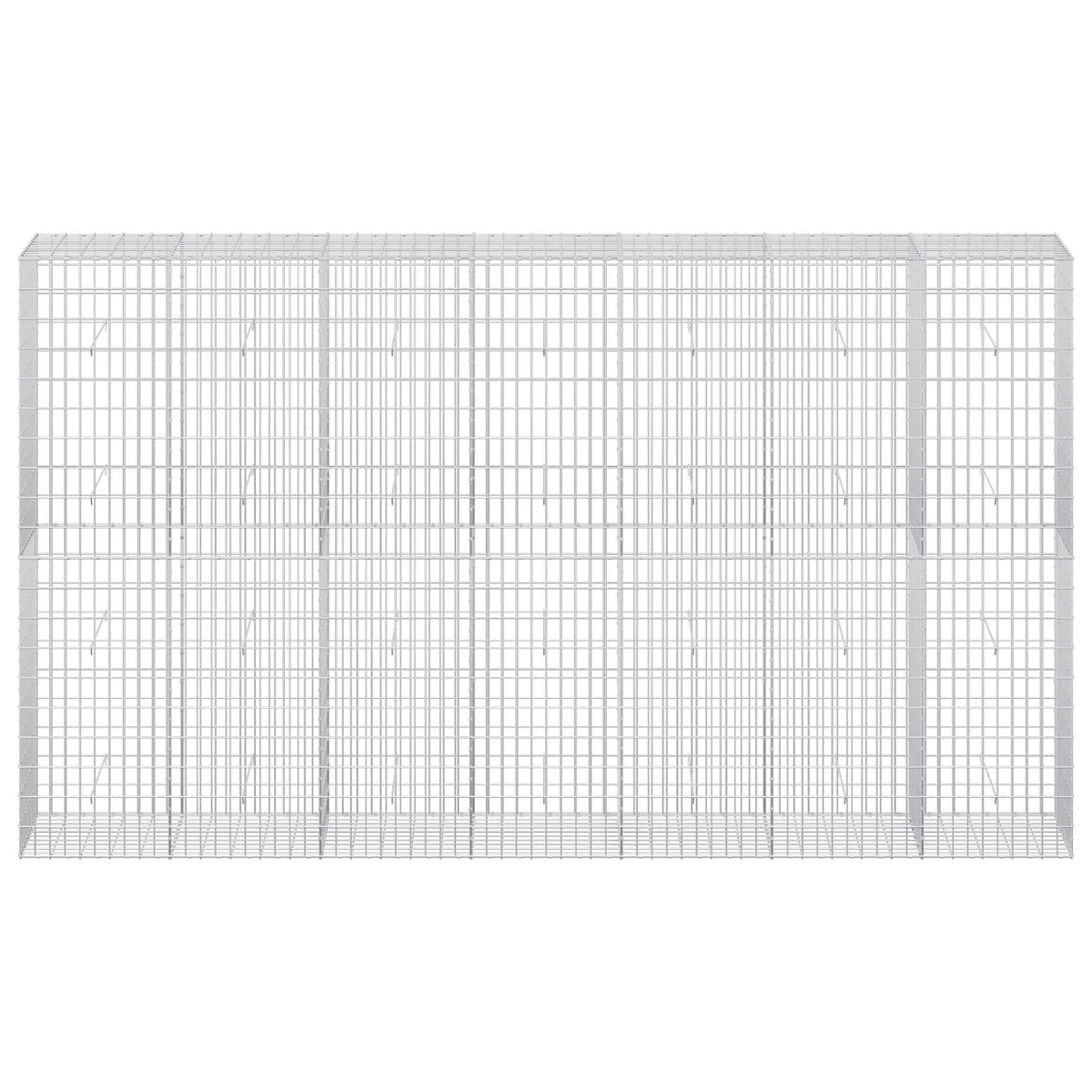 Gabion s žicom debljine 5 mm i mrežom 5x10 cm 350x50x200 cm