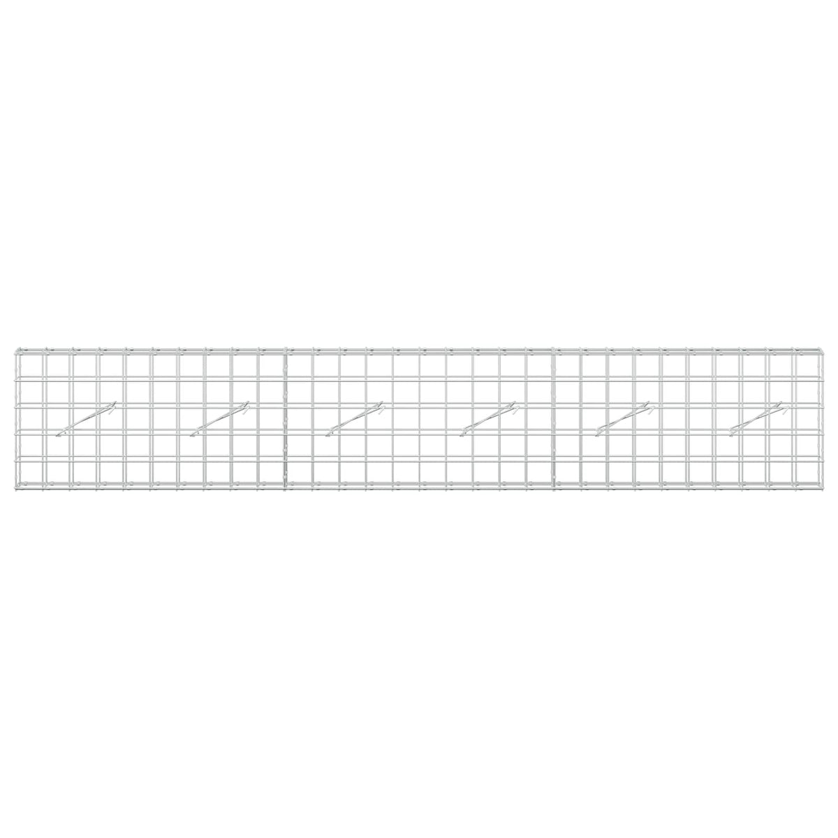 Gabion s žicom debljine 5 mm i mrežom 10x10 cm 300x10x50 cm