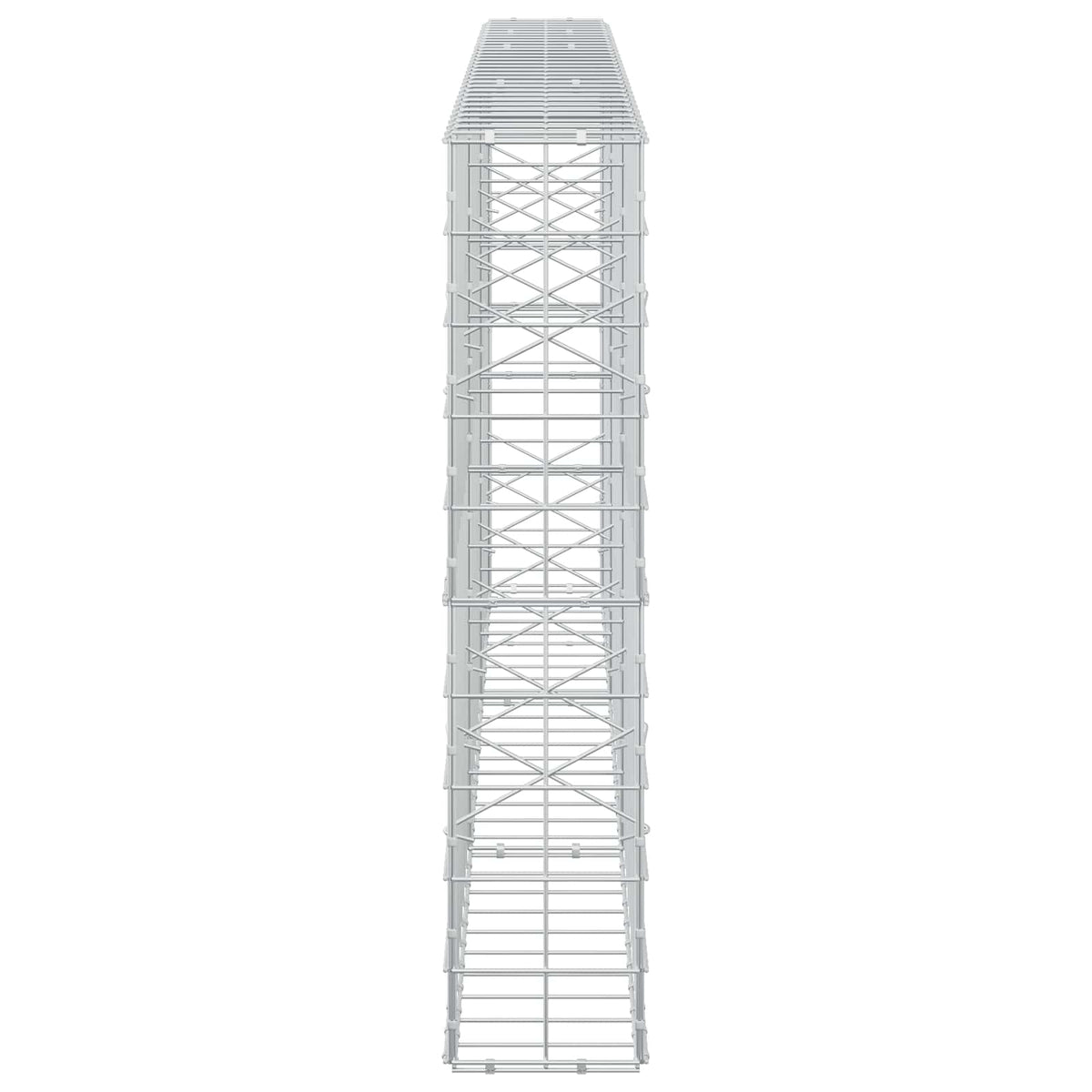 Gabion s žicom debljine 5 mm i mrežom 10x10 cm 300x20x100 cm