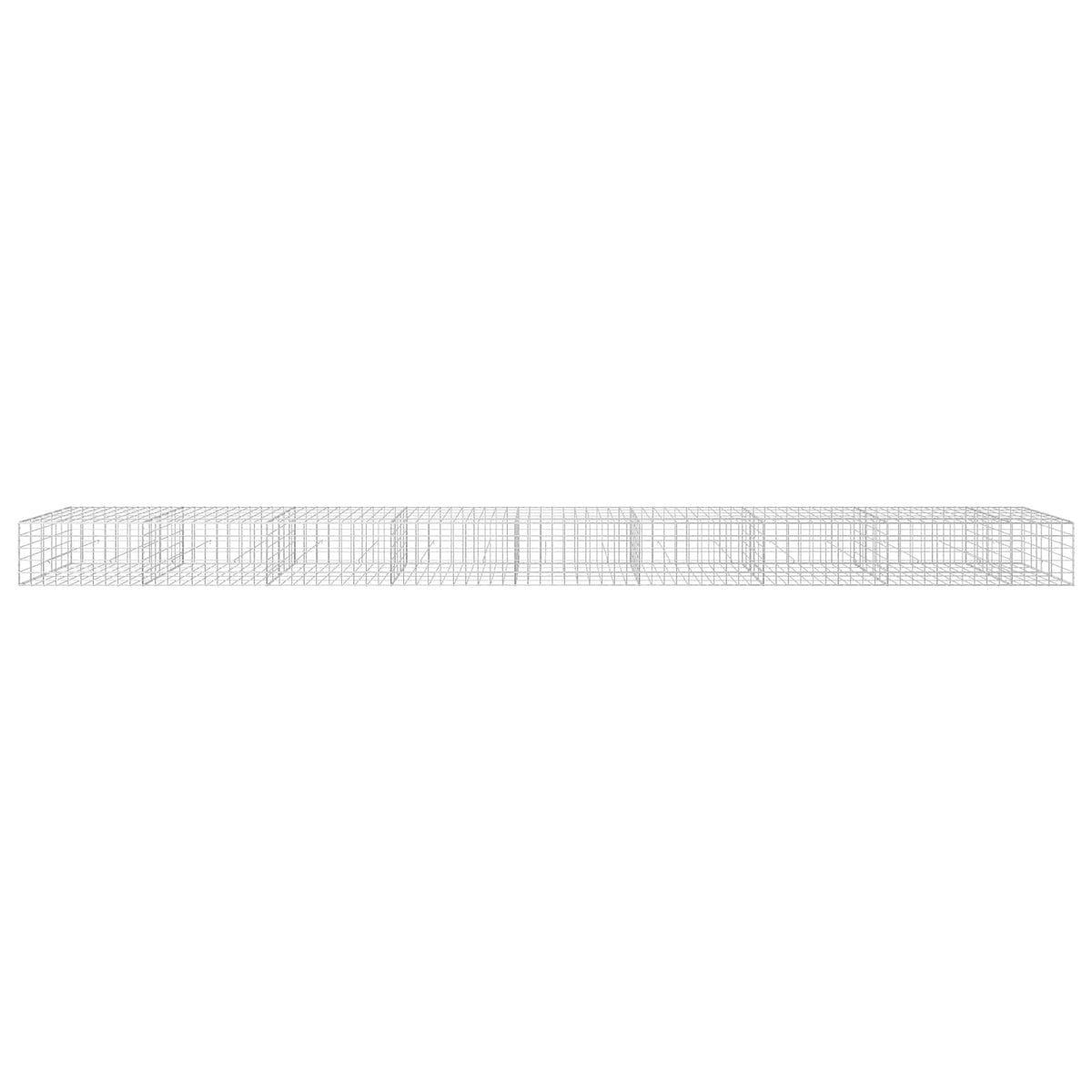 Gabion s žicom debljine 5 mm i mrežom 10x10 cm 850x50x50 cm