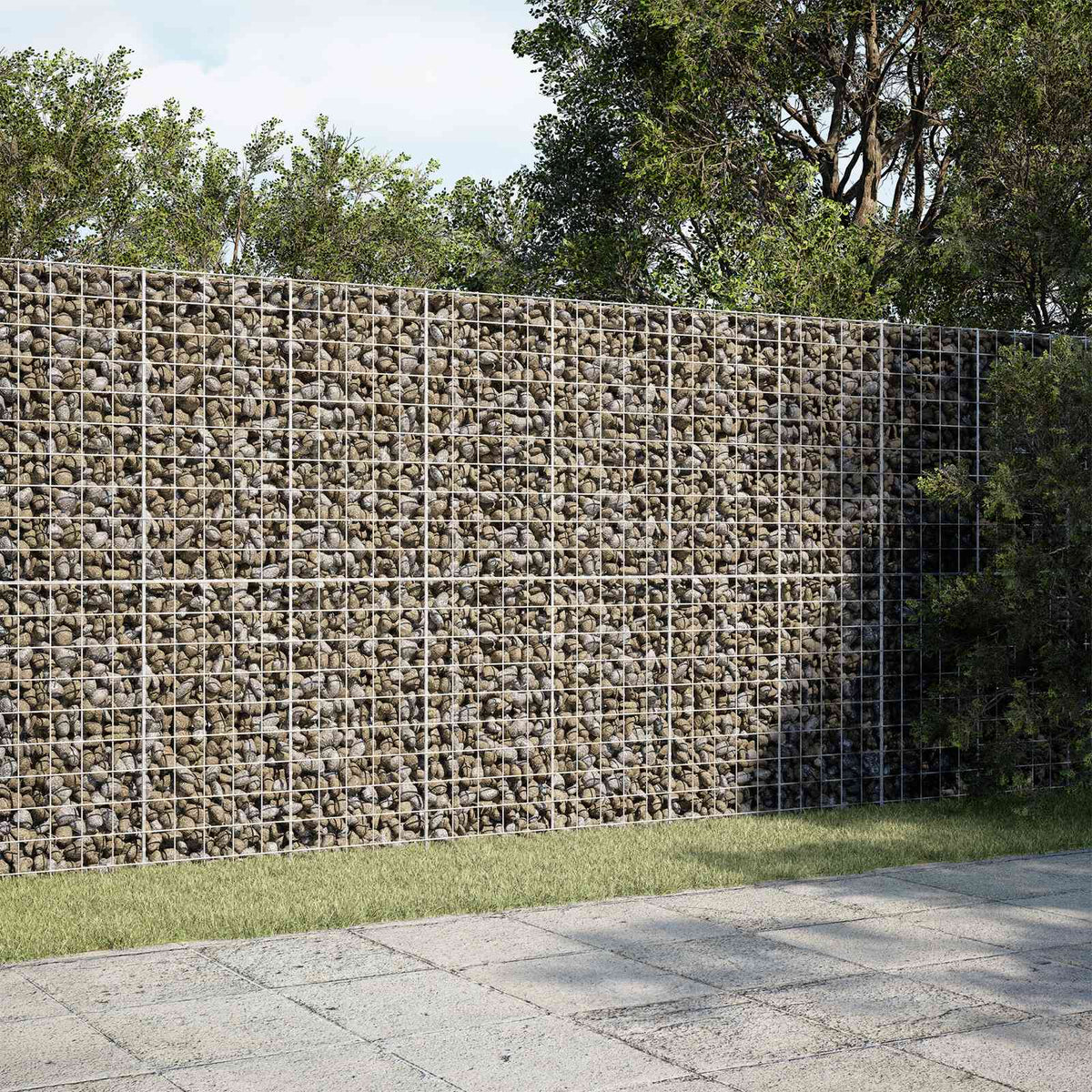 Gabion s žicom debljine 5 mm i mrežom 10x10 cm 250x50x200 cm