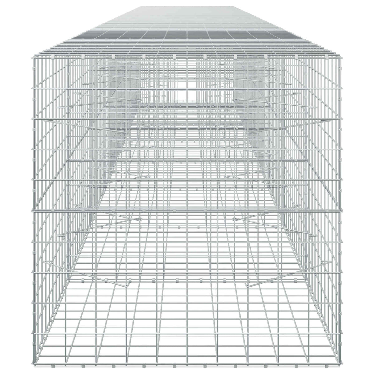 Gabion s žicom debljine 5 mm i mrežom 10x10 cm 800x100x100 cm