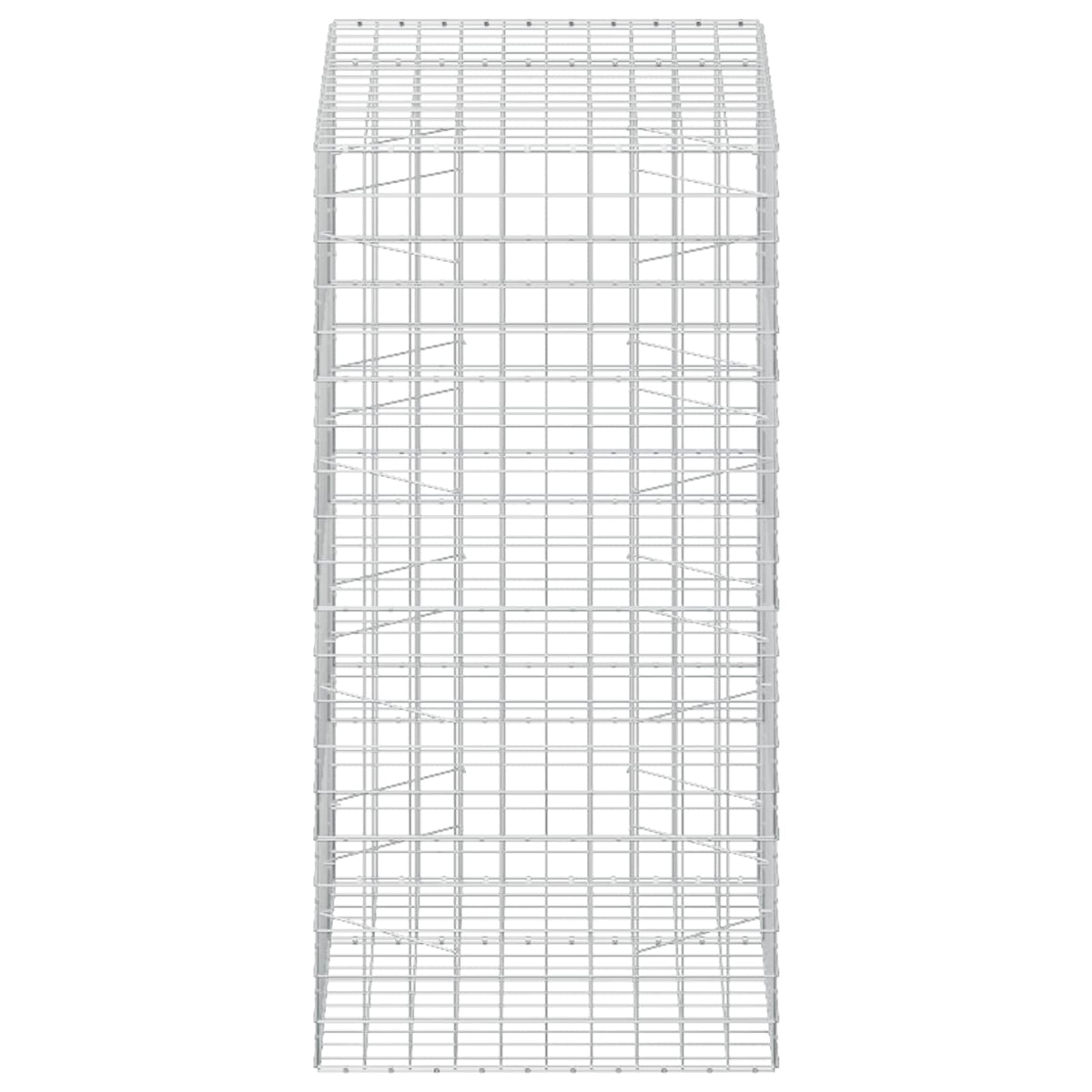 Gabion s žicom debljine 5 mm i mrežom 10x10 cm 150x100x200 cm