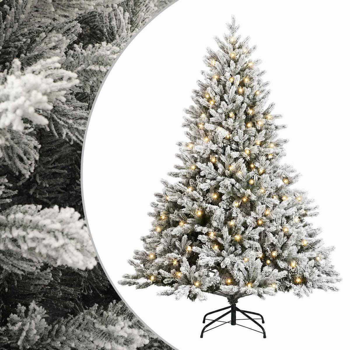 Umjetno božićno drvce s nogom 120 cm 150 LED lampica