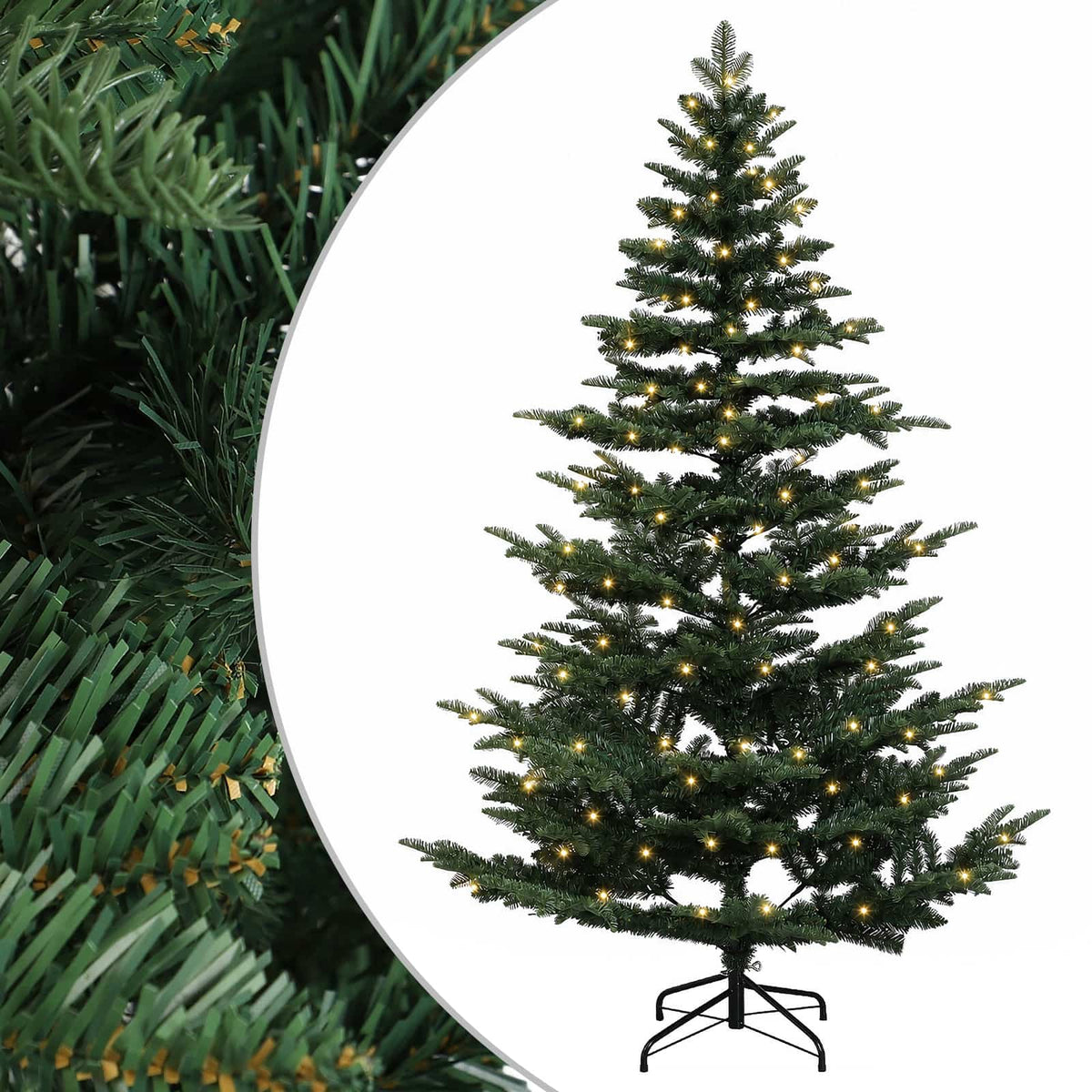 Umjetno božićno drvce s nogom 150 cm 150 LED lampica