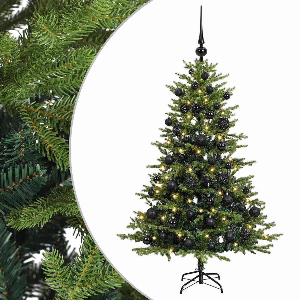 Umjetno božićno drvce s kuglicom 150 cm 150 LED lampica