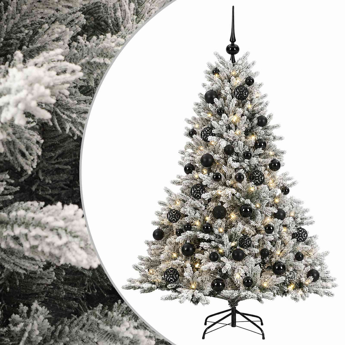 Umjetno božićno drvce s kuglicom 120 cm 150 LED lampica