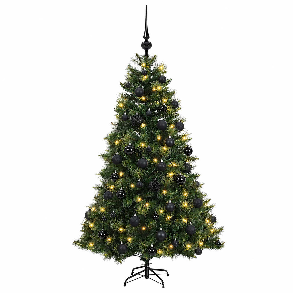 Umjetno božićno drvce s kuglicom 120 cm 150 LED lampica