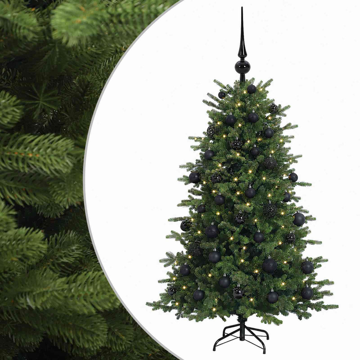 Umjetno božićno drvce s kuglicom 150 cm 150 LED lampica
