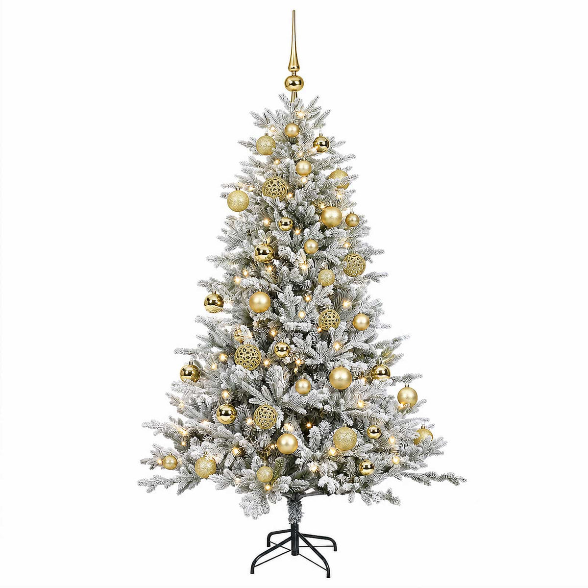 Umjetno božićno drvce s kuglicom 120 cm 150 LED lampica