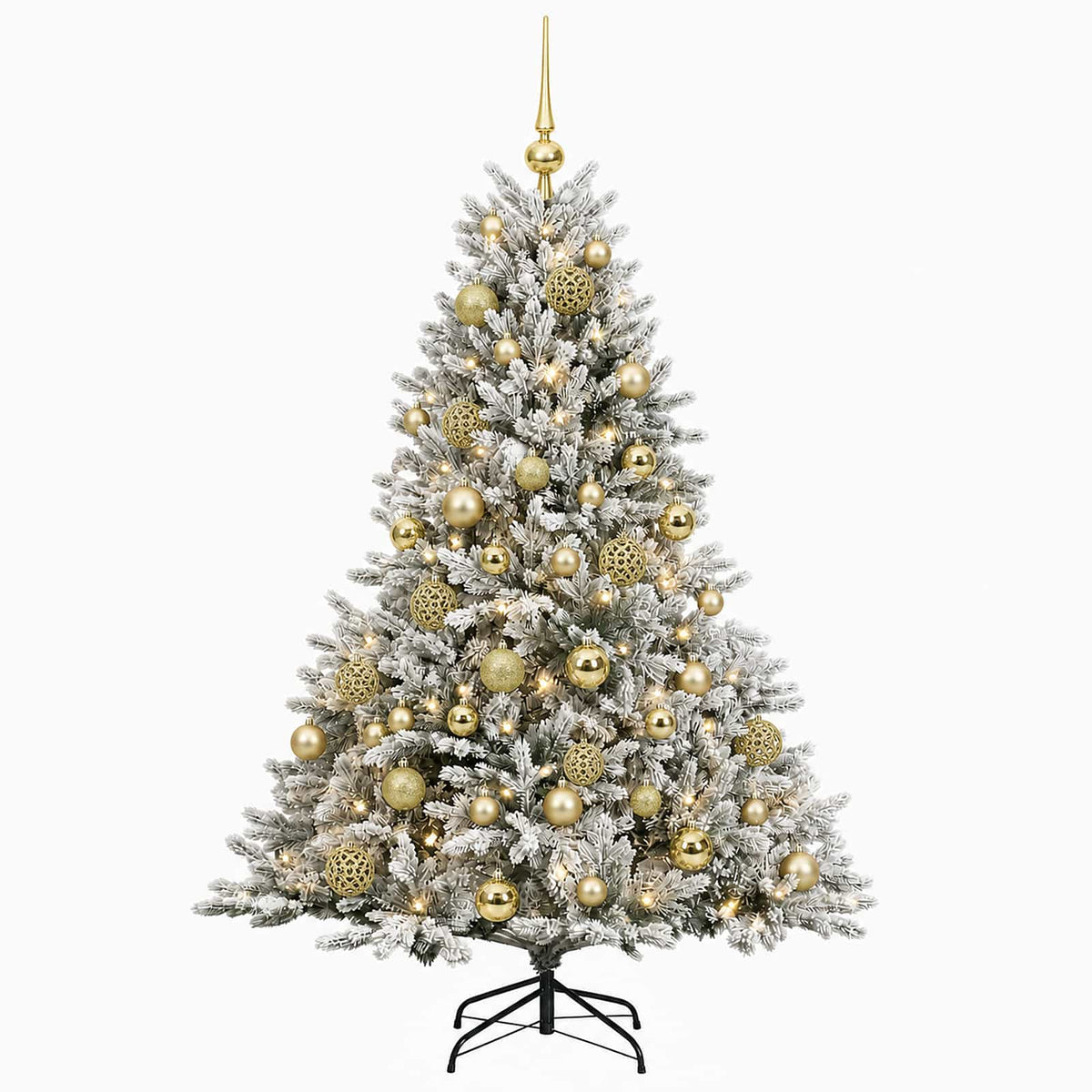 Umjetno božićno drvce s kuglicom 120 cm 150 LED lampica