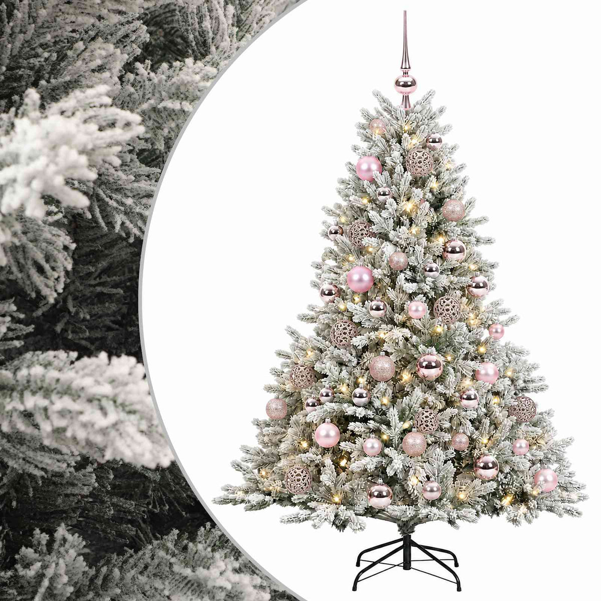 Umjetno božićno drvce s kuglicom 120 cm 150 LED lampica