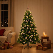 Umjetno božićno drvce s kuglicom 120 cm 150 LED lampica