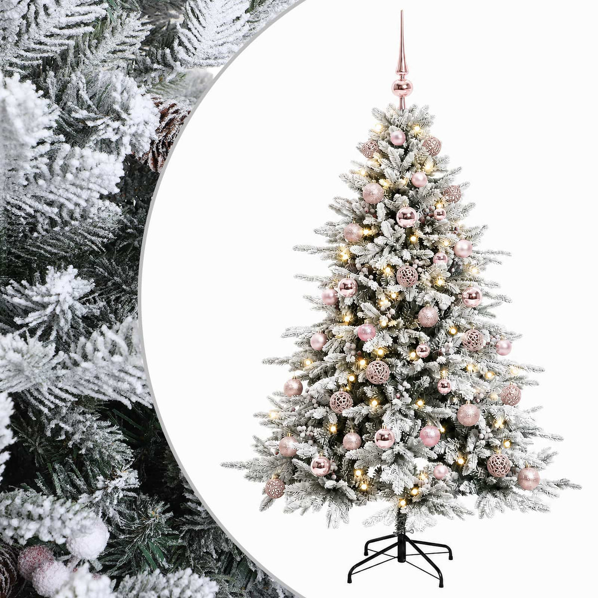 Umjetno božićno drvce s kuglicom 150 cm 150 LED lampica