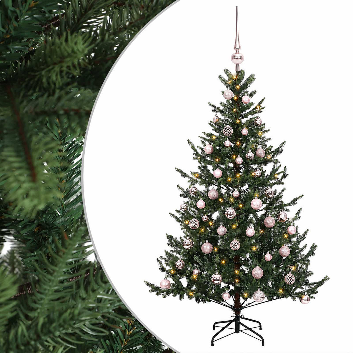 Umjetno božićno drvce s kuglicom 150 cm 150 LED lampica